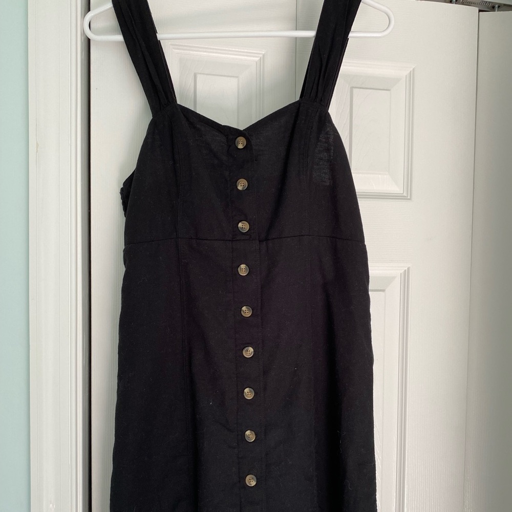 AE Black Button Down Dress